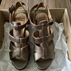 CLARKS | Zia Tower Wedge heels
